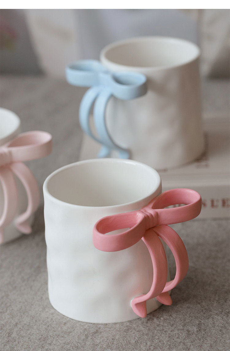 Matte Ceramic Bow Mug 🎀