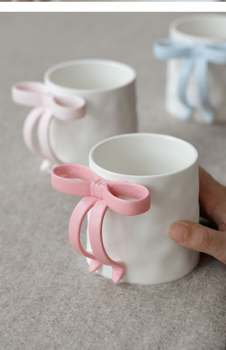 Matte Ceramic Bow Mug 🎀