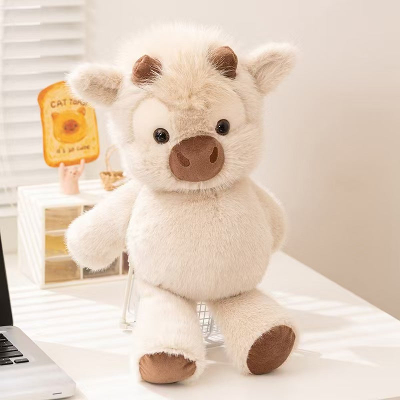 Chubby Ivory Highland Cow Plush 💓