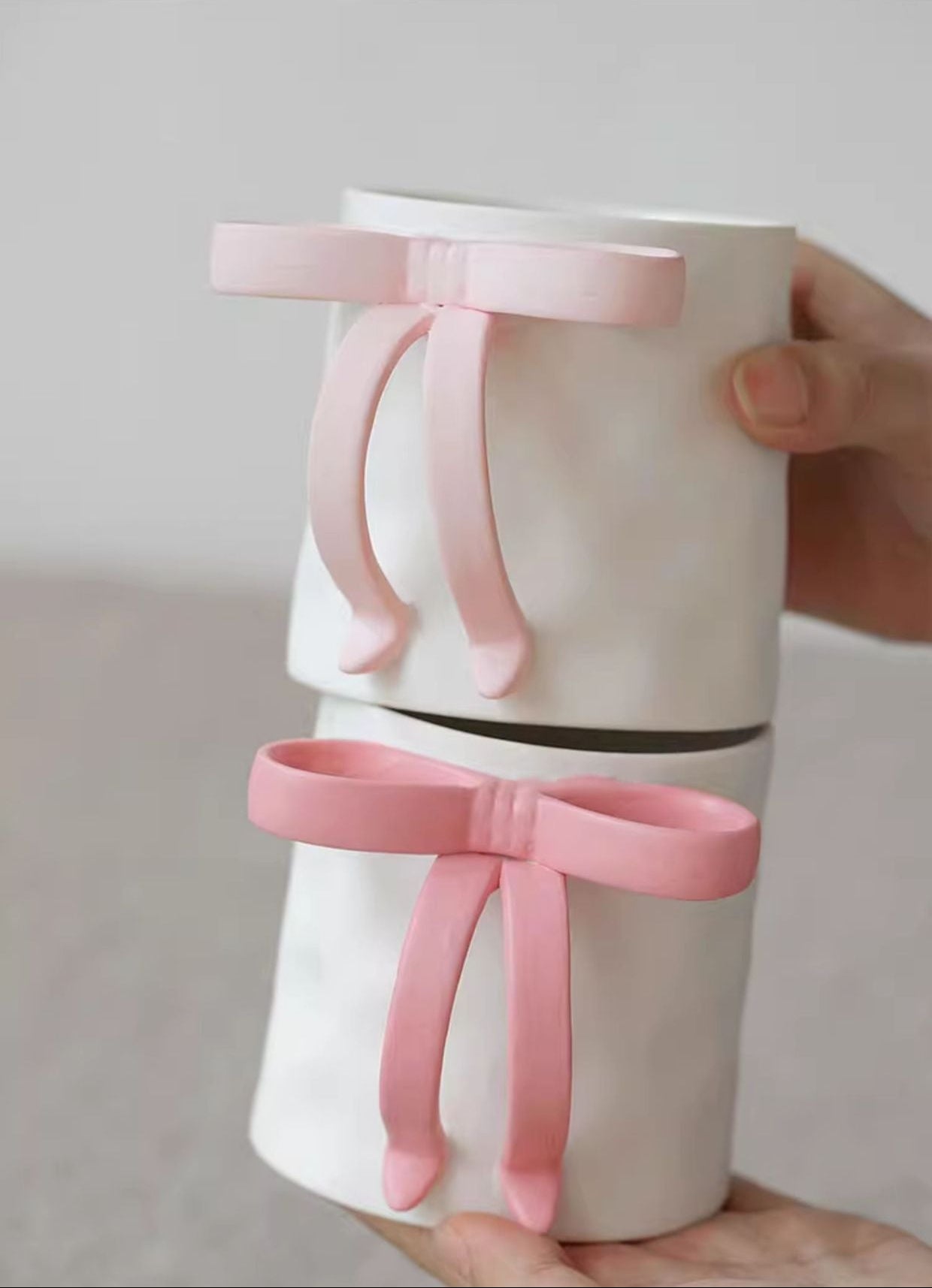 Matte Ceramic Bow Mug 🎀