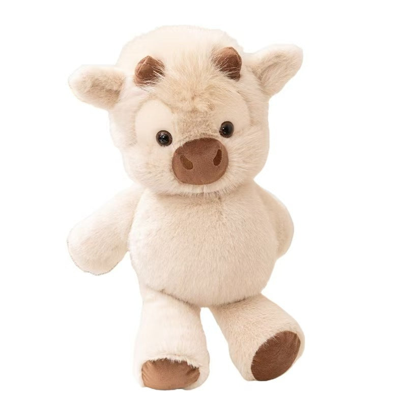 Chubby Ivory Highland Cow Plush 💓