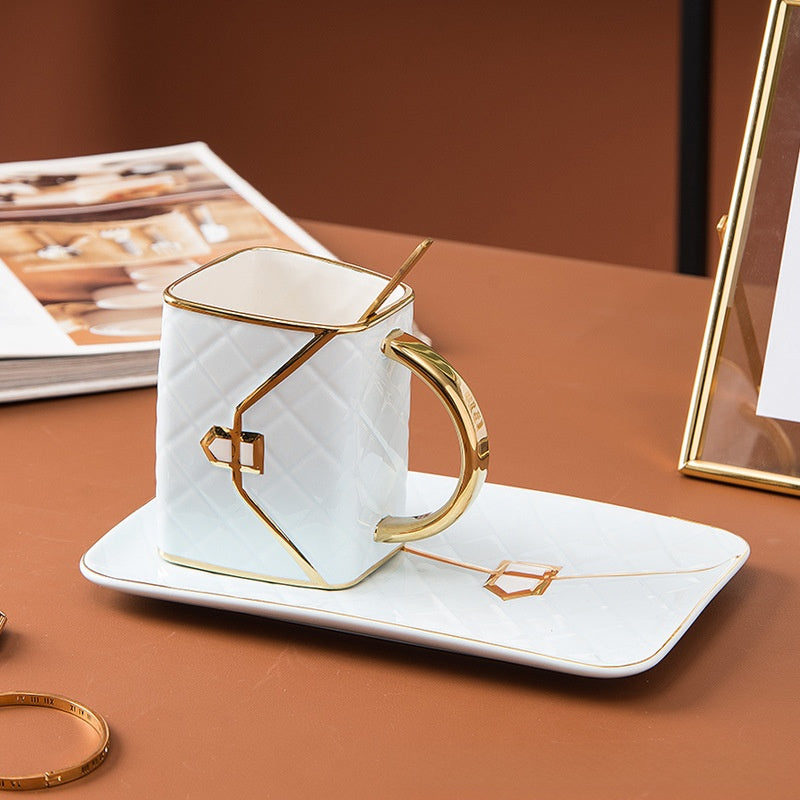 Coffee cup and saucer set