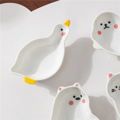 Cute Animal Ceramic Mini Dish Trinket Tray 🦭😻