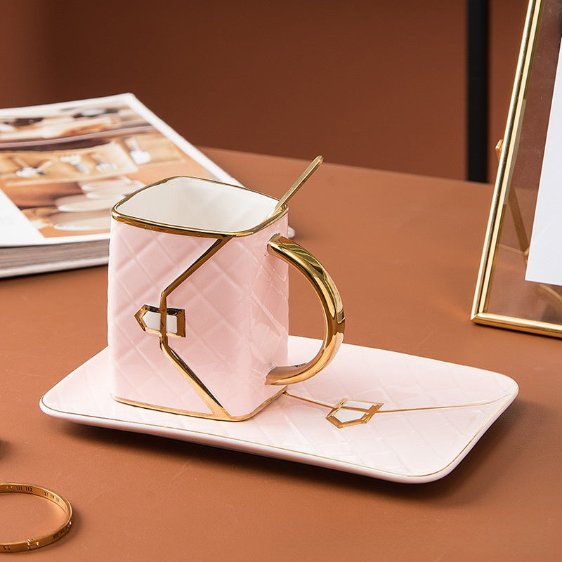 Coffee cup and saucer set