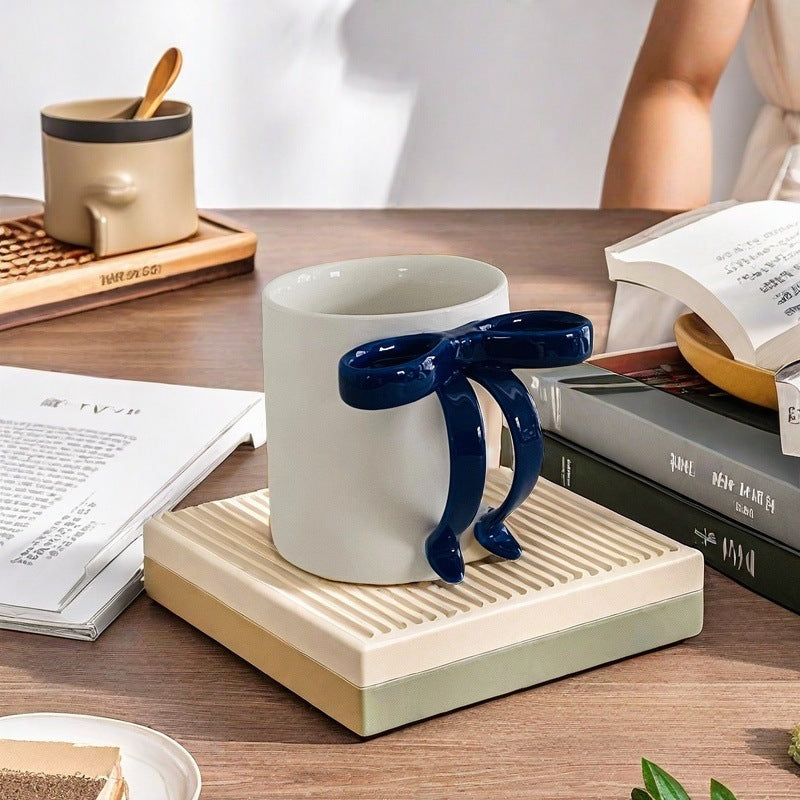 Matte Ceramic Bow Mug 🎀