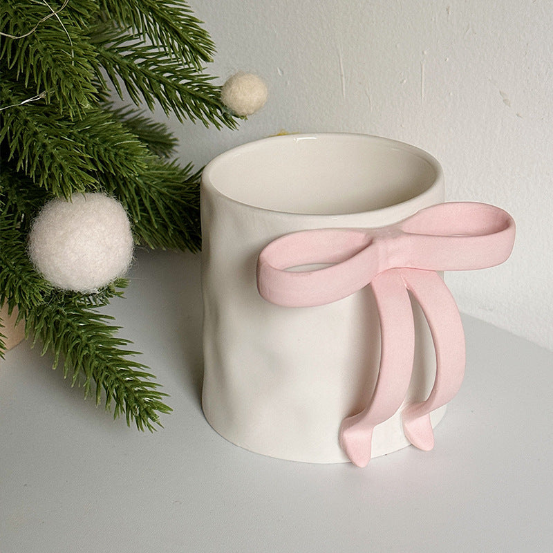 Matte Ceramic Bow Mug 🎀