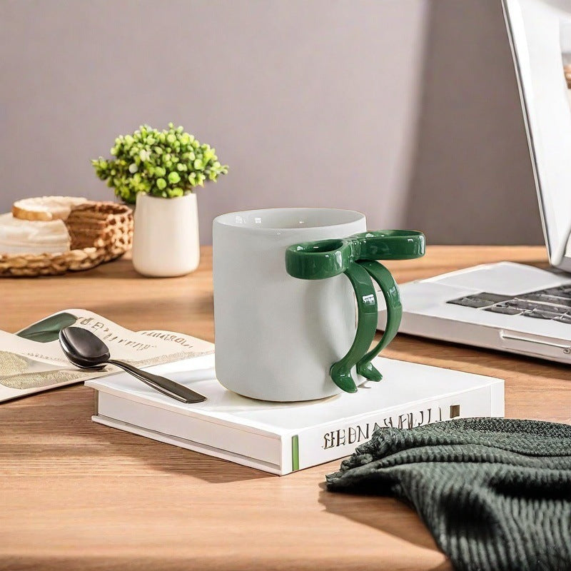Matte Ceramic Bow Mug 🎀