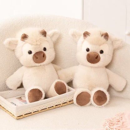 Chubby Ivory Highland Cow Plush 💓
