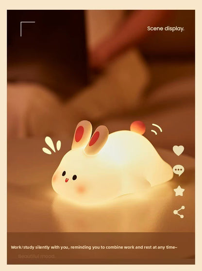 Big Face Rabbit Silicone Night Light 🐰