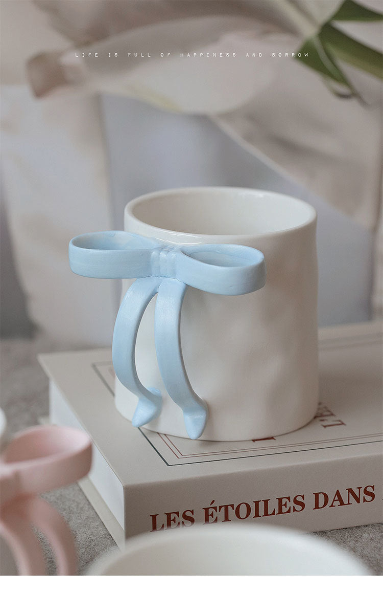 Matte Ceramic Bow Mug 🎀