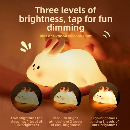 Big Face Rabbit Silicone Night Light 🐰