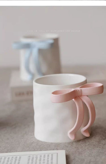 Matte Ceramic Bow Mug 🎀