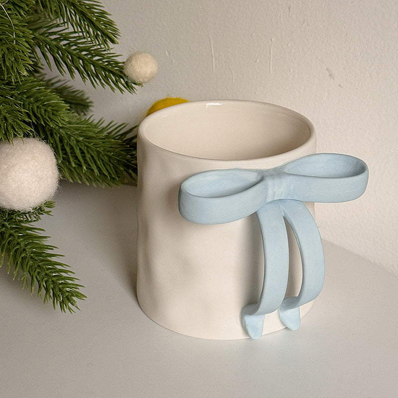 Matte Ceramic Bow Mug 🎀