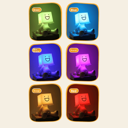 quirky rgb box figure lamp